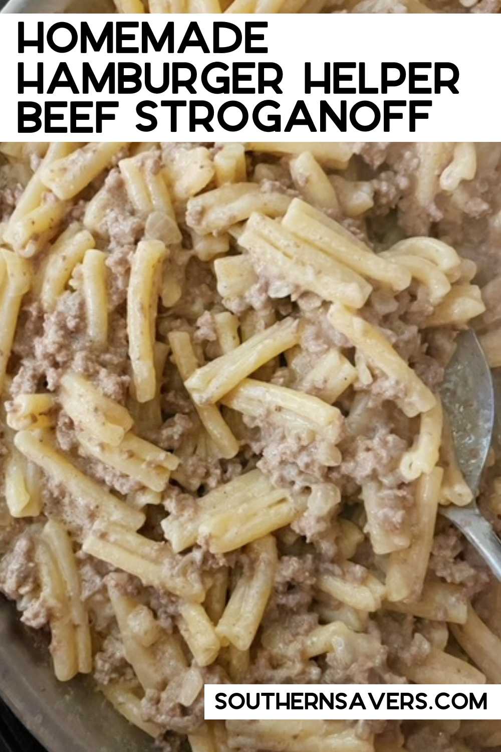 Did you grow up eating Hamburger Helper? It's a nostalgic taste, but skip the box and try this delicious homemade version of beef stroganoff!